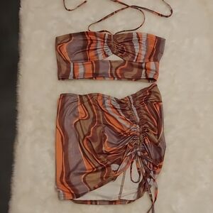 SHEIN Multicolor Abstract 2 Piece Set